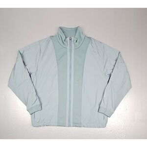 Athleta‎ Jacket Womens Medium Evolve Hybrid Fleece Minimalistic Mint Green